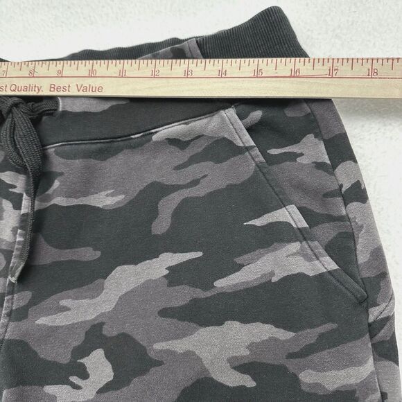 Athleta Triumph Jogger Large Camo Black Gray Sweatpants Drawstring Elastic Waist - Picture 10 of 15